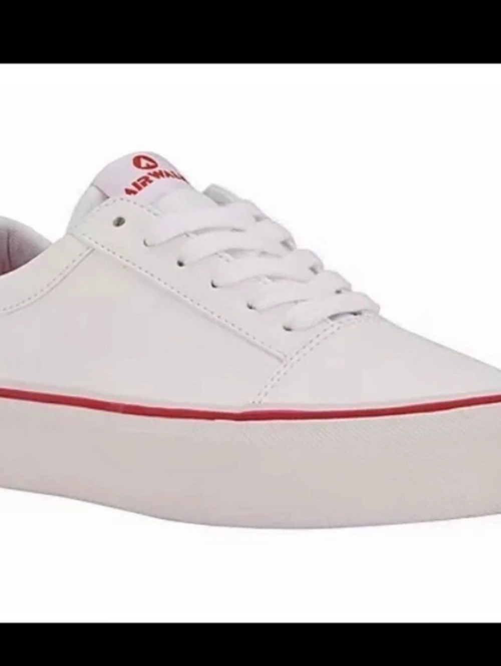 Airwalk Alya Low-Top Platform Sneaker Sneakers White & Red